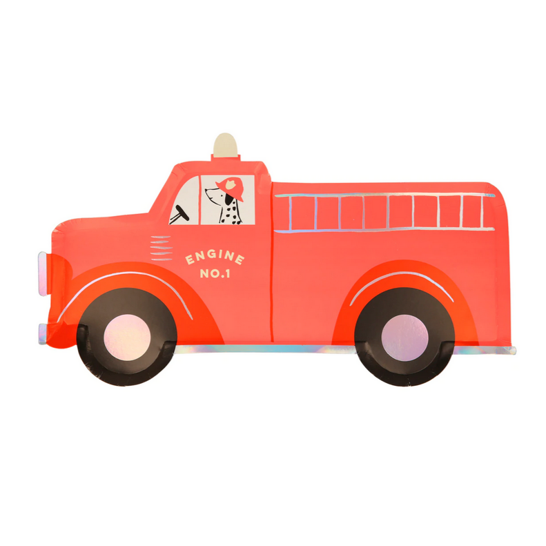 Fire Truck Plates (pk8)