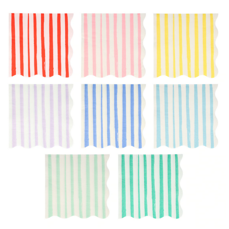 Mixed Stripe Large Napkins (pk16)