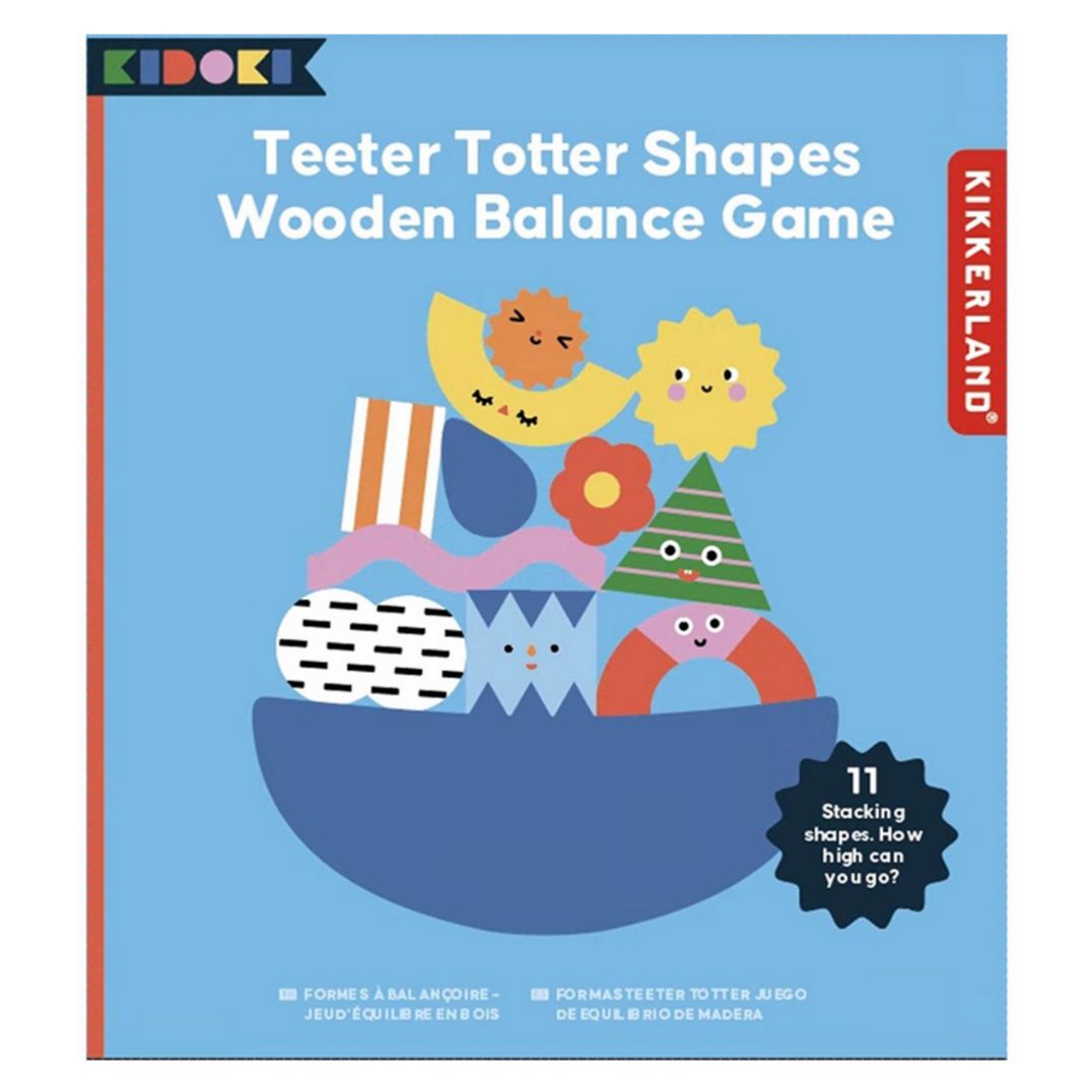 Wood Balance Game - Teeter Totter Shapes