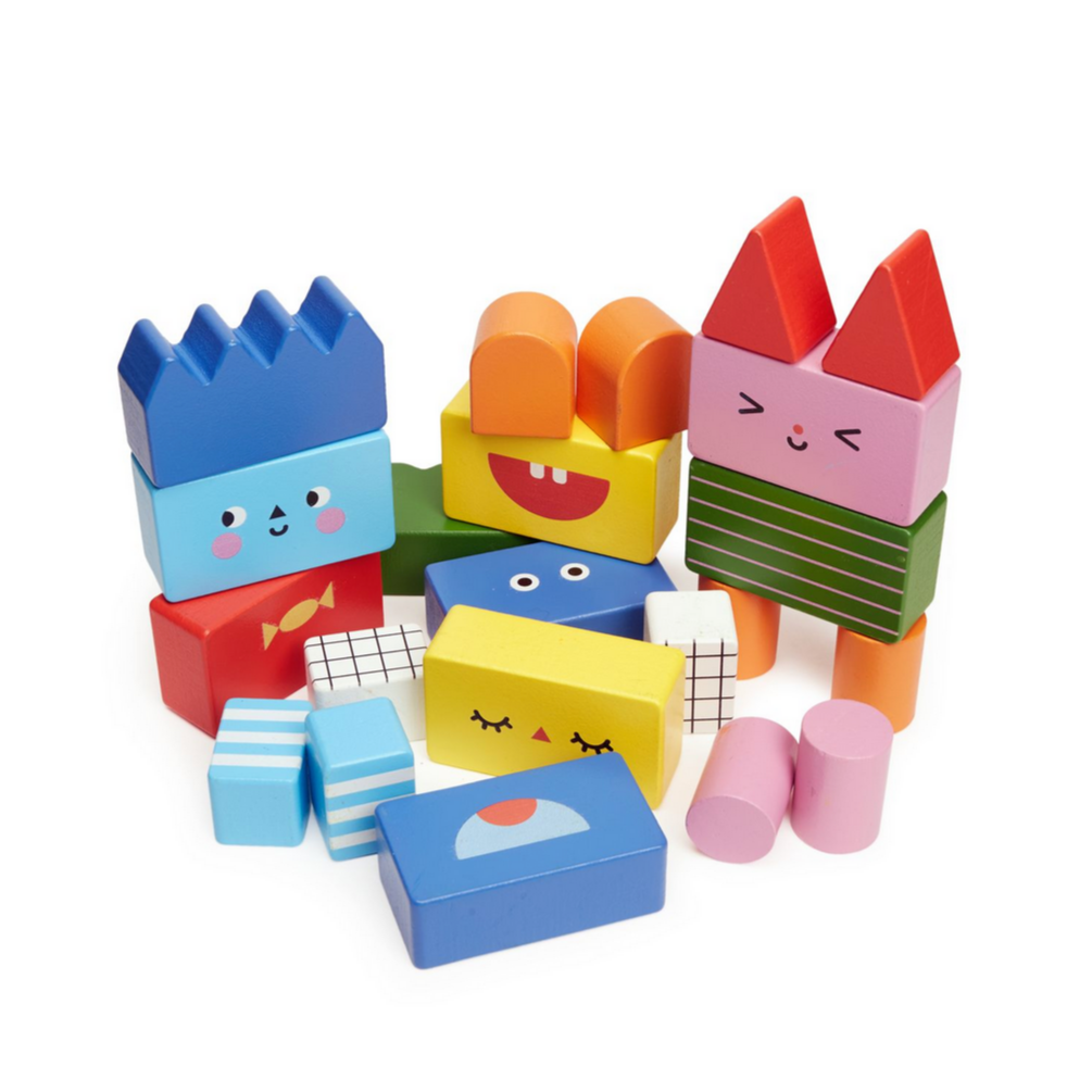 Marstrom Blocks Stack & Mix Wooden Building Blocks – TANTRUM