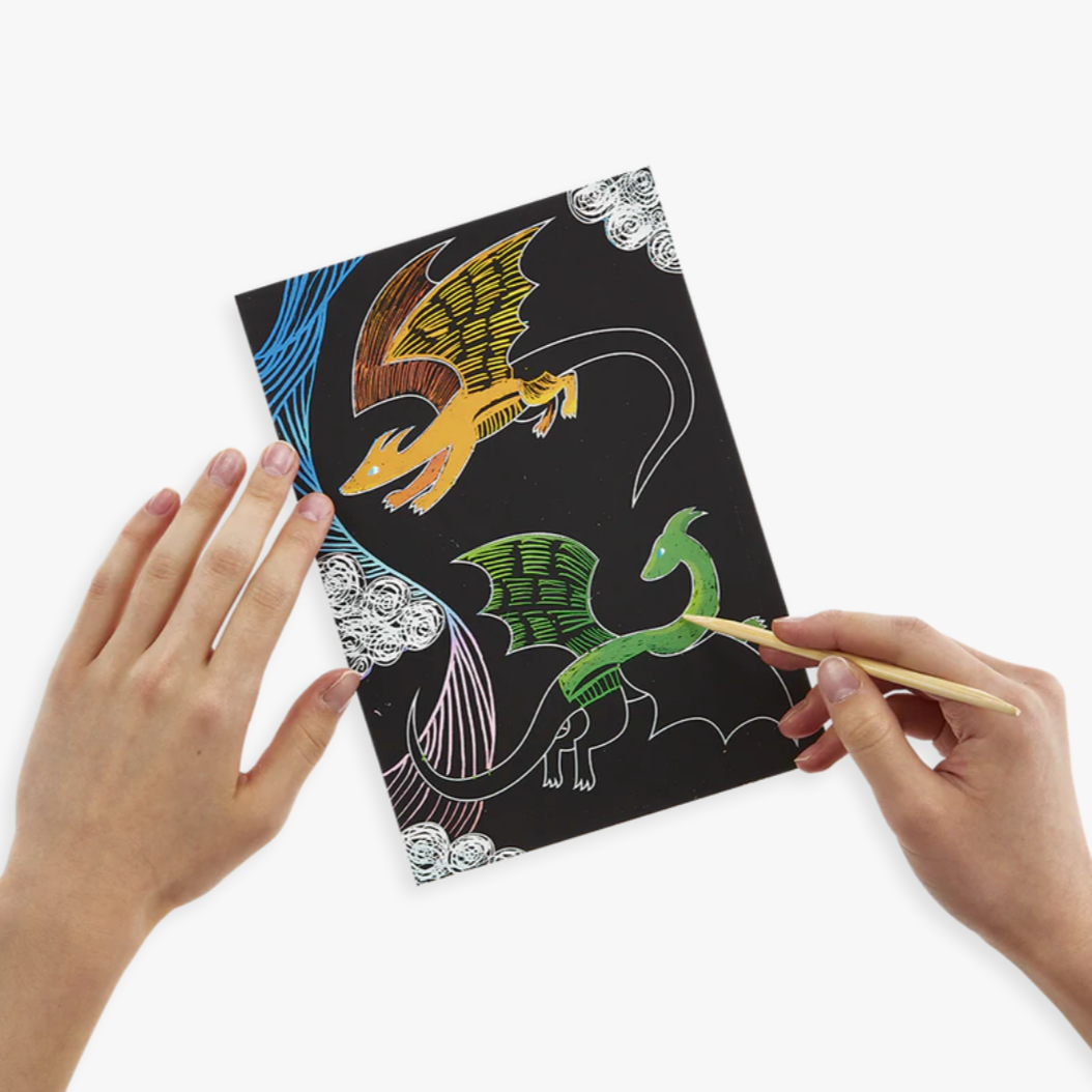 Fantastic Dragon Scratch and Scribble Scratch Art Kit