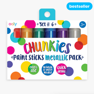 Chunkies Paint Sticks - Metallic - set of 6