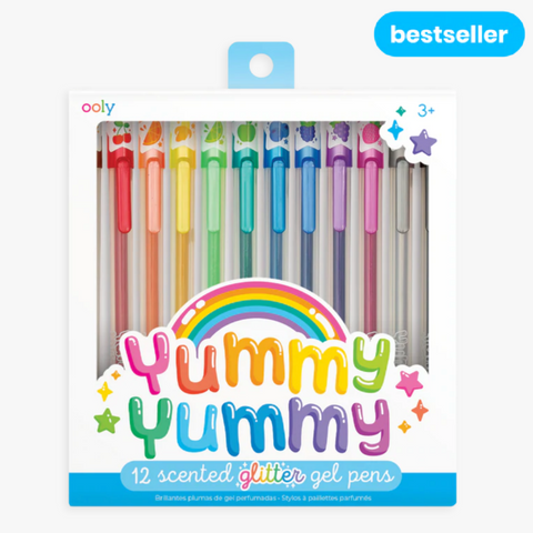 12 Yummy Yummy Scented Glitter Gel Pens 2.0