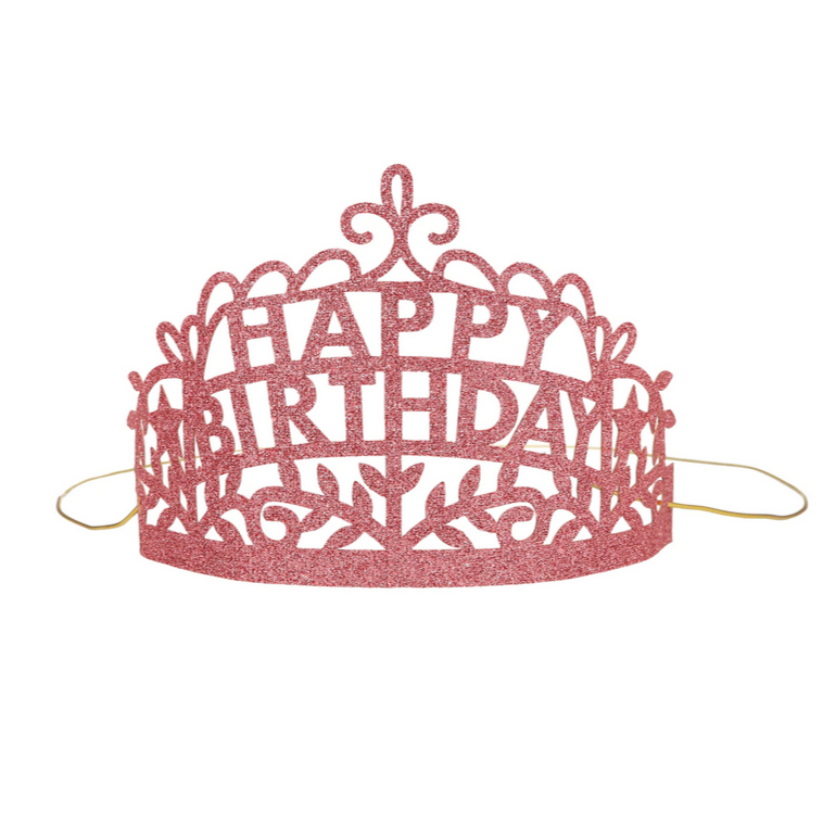 Happy Birthday Party Tiaras -set of 8 diff. colors