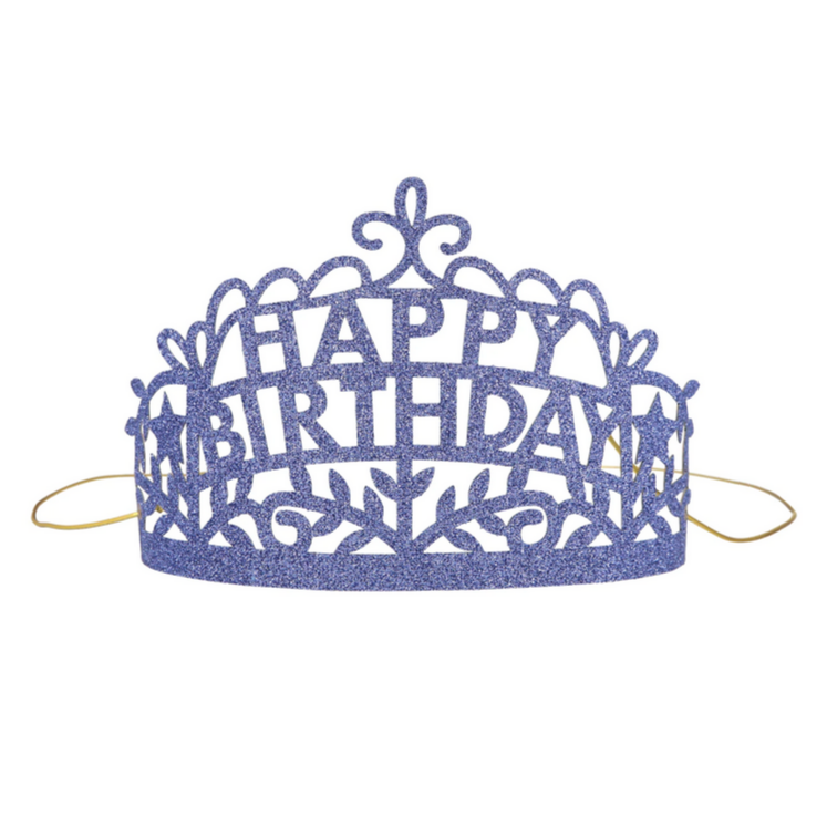 Happy Birthday Party Tiaras -set of 8 diff. colors