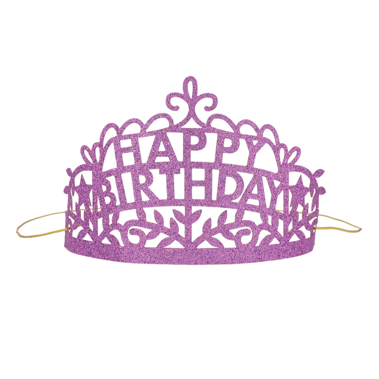 Happy Birthday Party Tiaras -set of 8 diff. colors