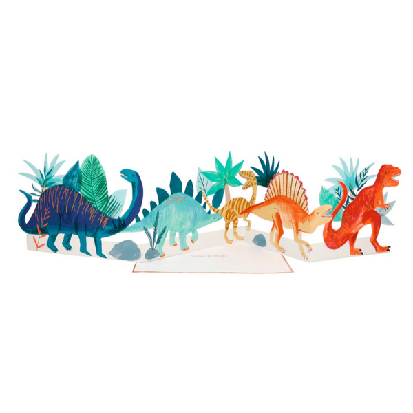 Dinosaur Concertina Card -Birthday