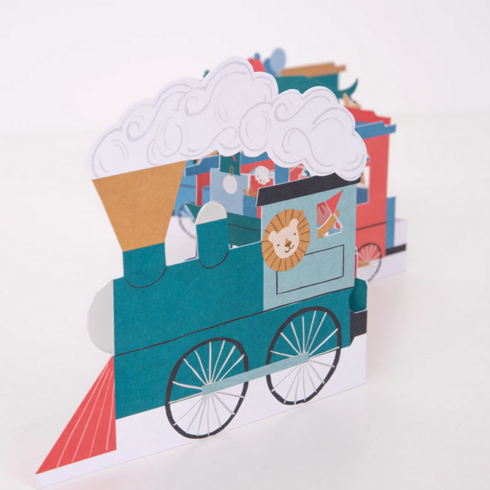 Birthday Train Concertina Card