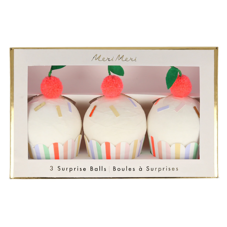 Cupcake Surprise Balls (pk3)