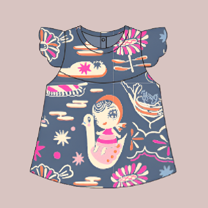 Organic Swan Girl Dress -Kelly Tunstall