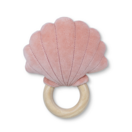 Organic Pink Shell Rattle -Kelly Tunstall