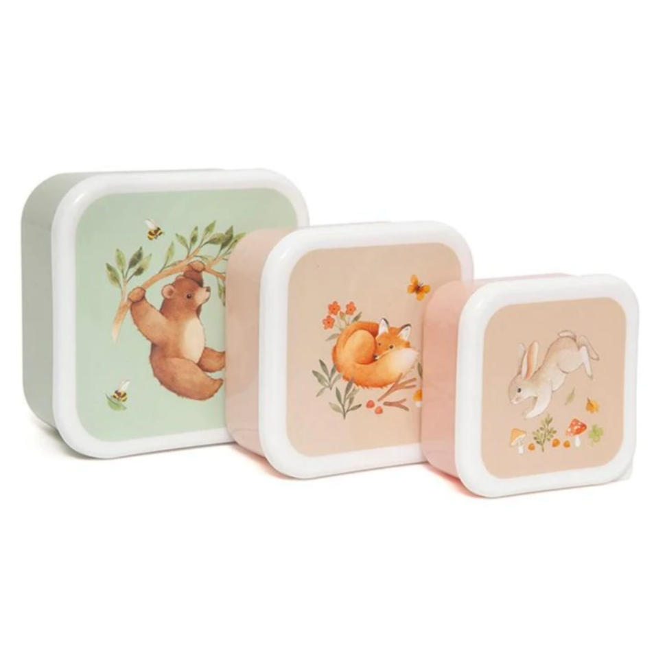 Lunchbox Set Woodland -bear and his friends