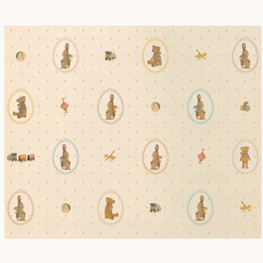 Bunnies and Teddies Wrapping Paper Roll