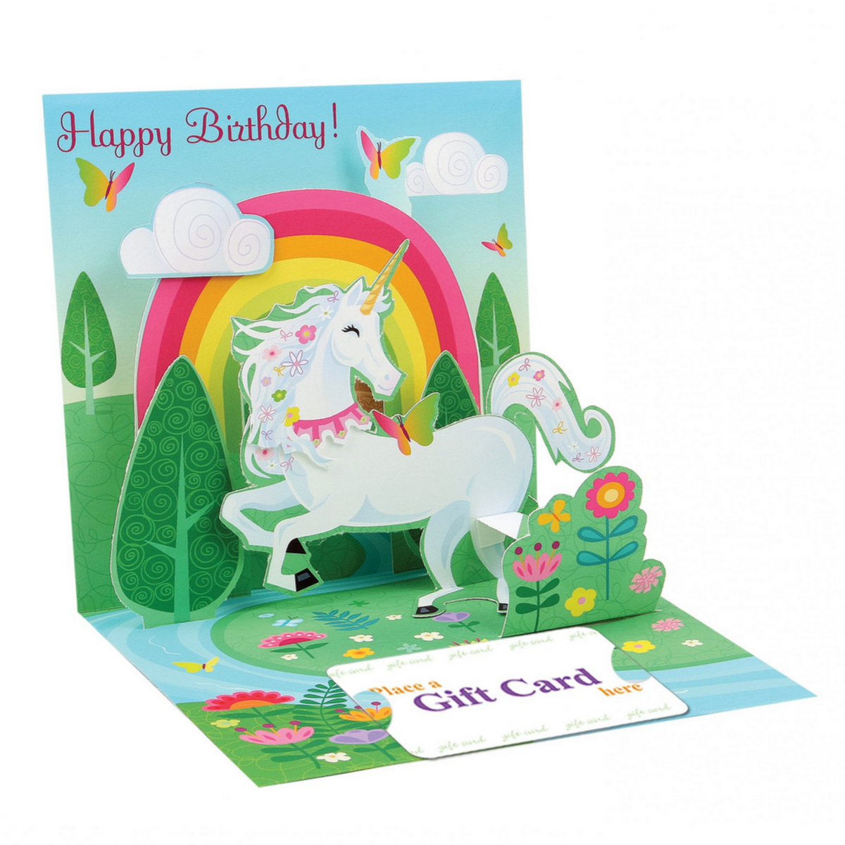 Unicorn :gift card holder -birthday