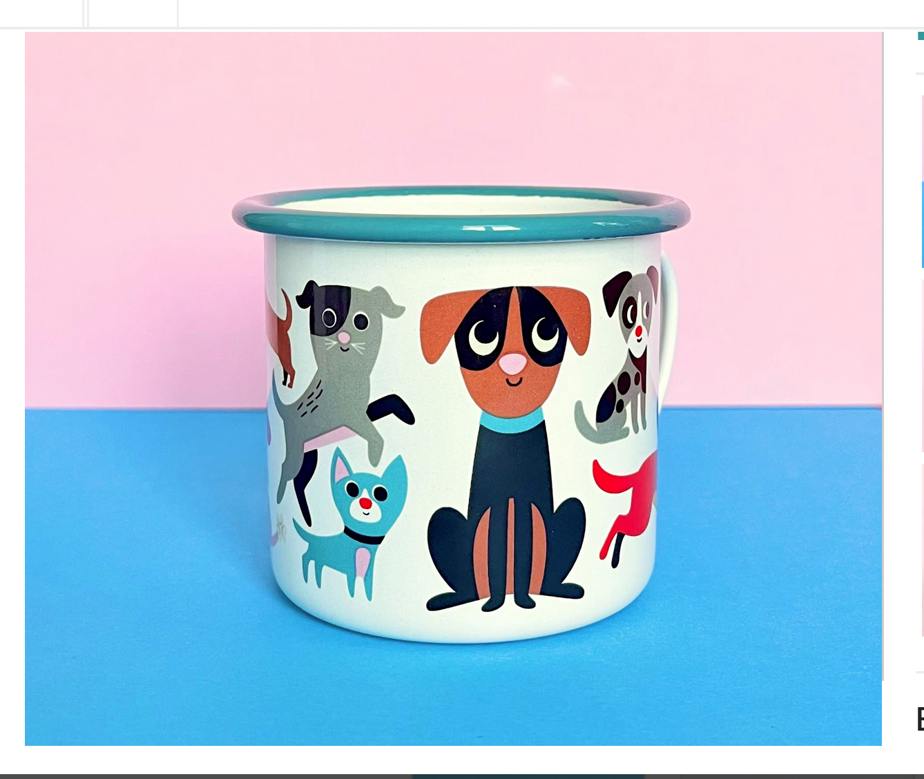 Dog Lover Enamel Mug by Ingela P. Arrhenius