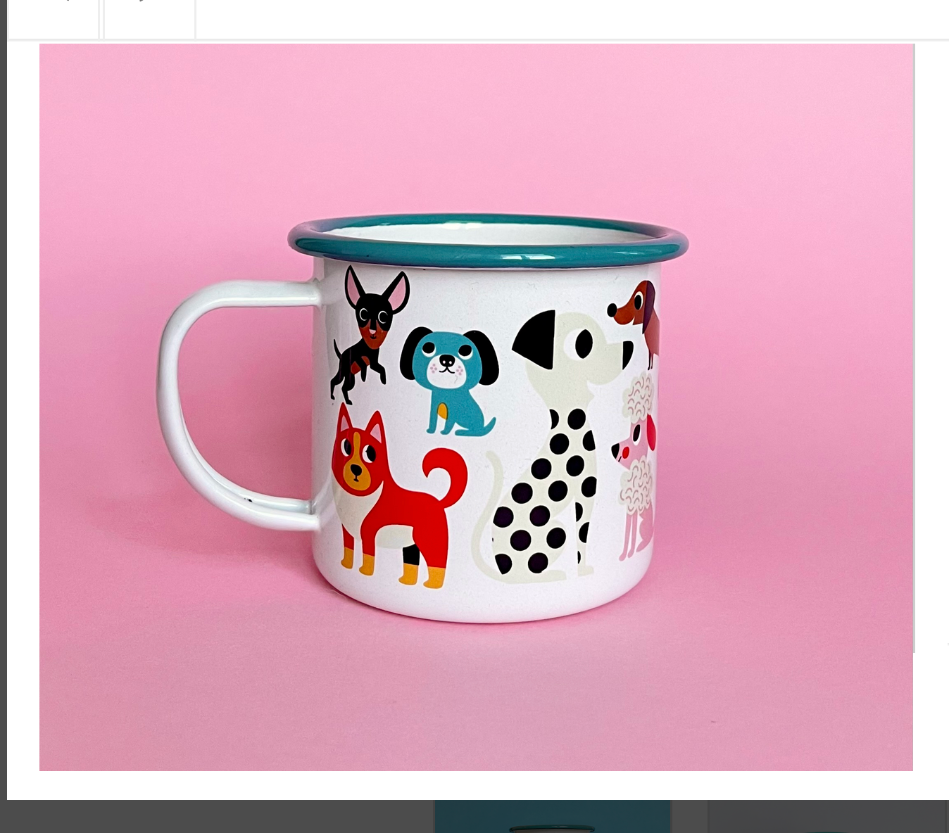 Dog Lover Enamel Mug by Ingela P. Arrhenius