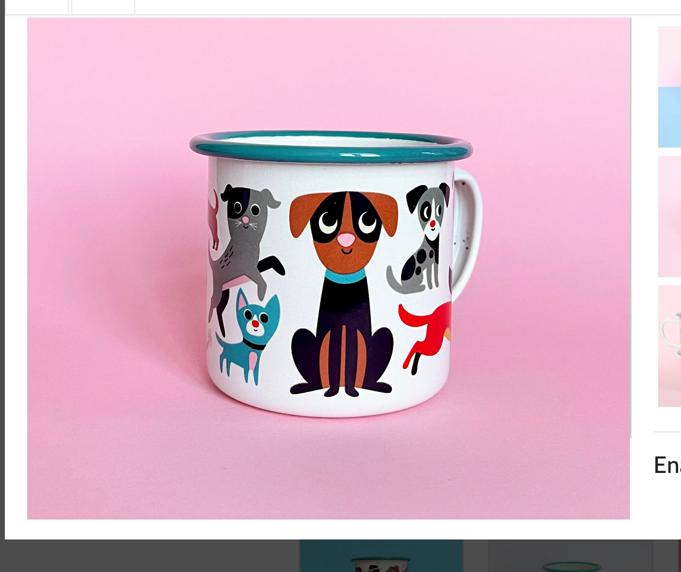 Dog Lover Enamel Mug by Ingela P. Arrhenius