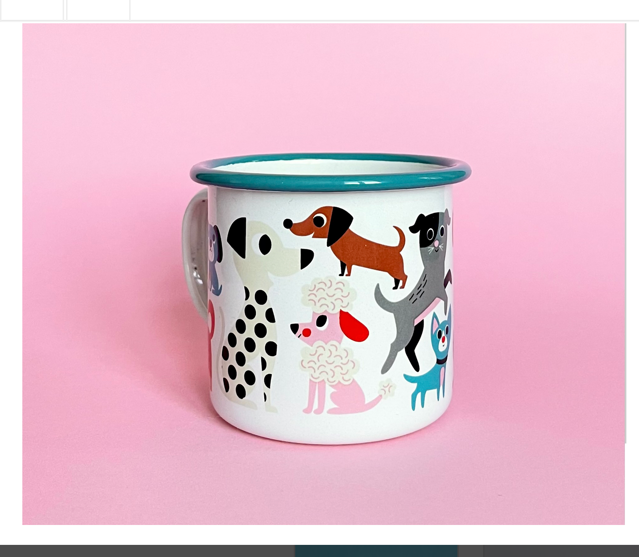 Dog Lover Enamel Mug by Ingela P. Arrhenius