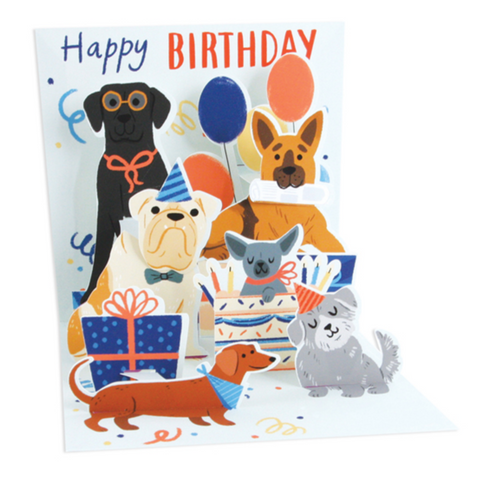 Woof Party :pop-out & light up -birthday
