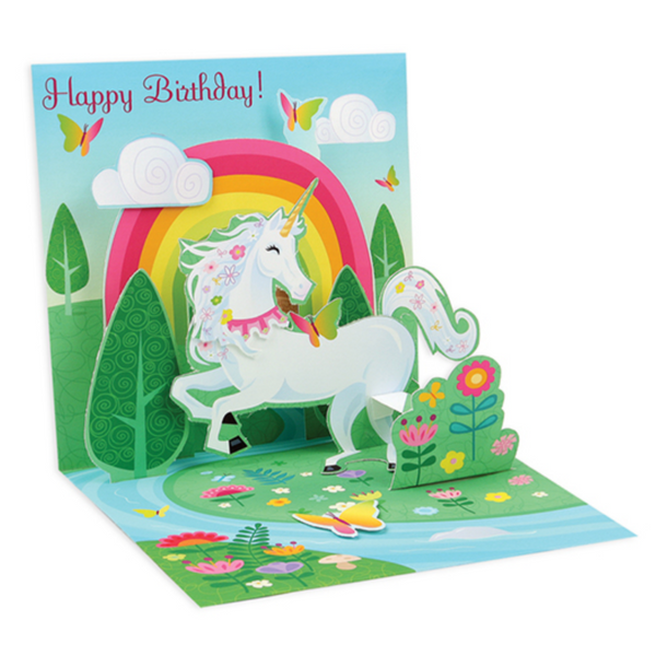 Unicorn Card :pop-out  -birthday