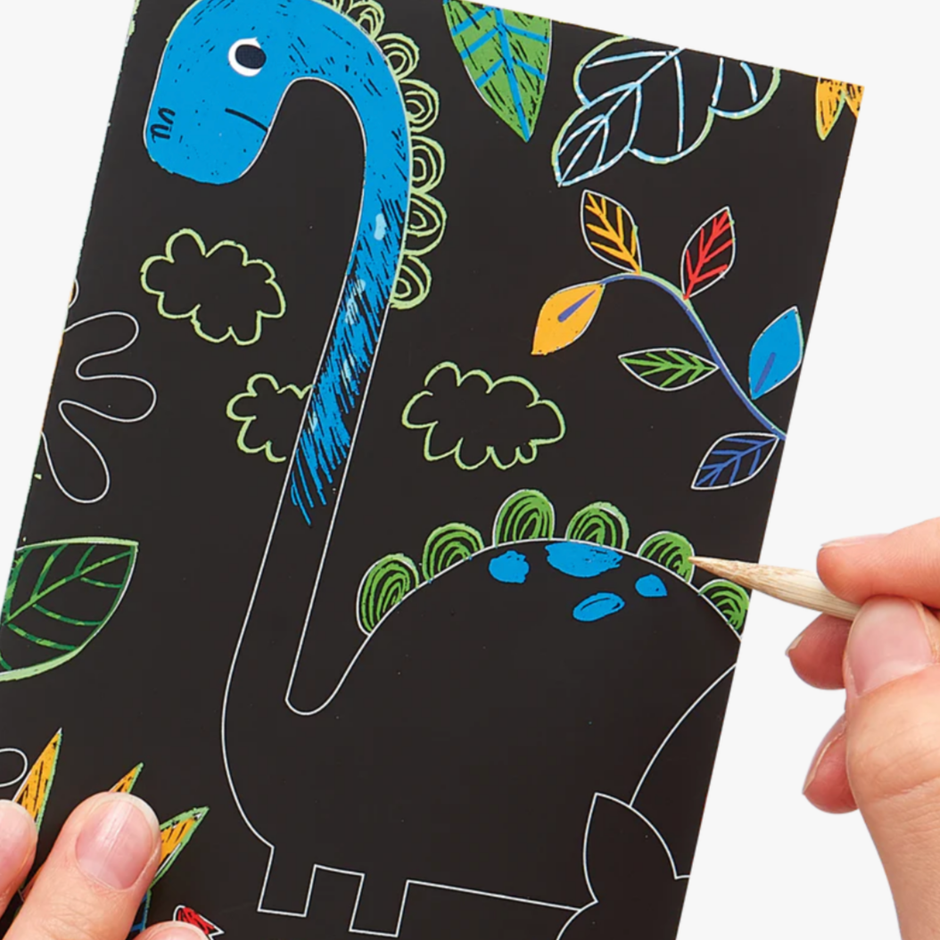 Dinosaur Days Scratch and Scribble Mini Scratch Art Kit