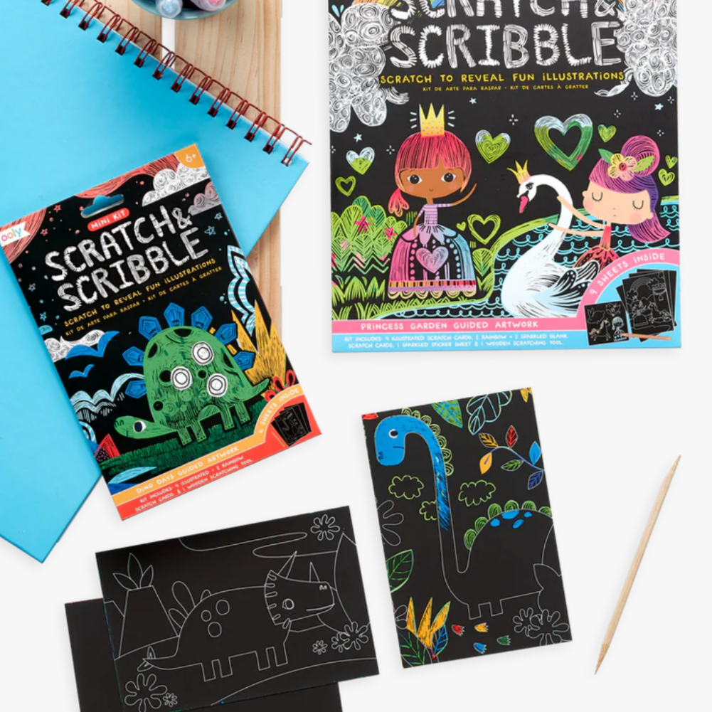 Funtastic Friends Scratch and Scribble Mini Scratch Art Kit