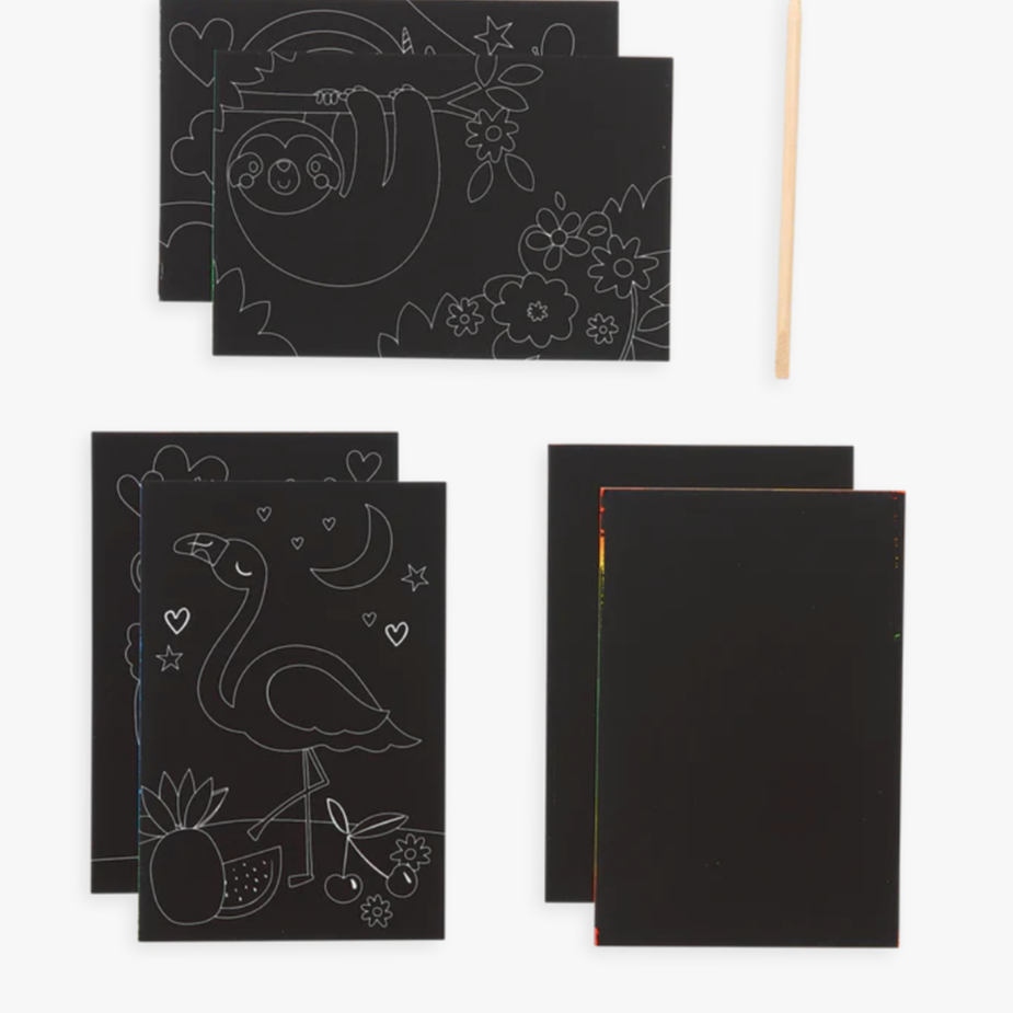 Funtastic Friends Scratch and Scribble Mini Scratch Art Kit