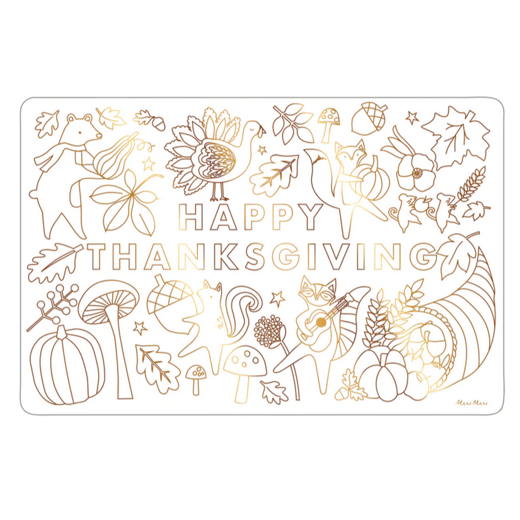 Thanksgiving Coloring Placemats (pk8)