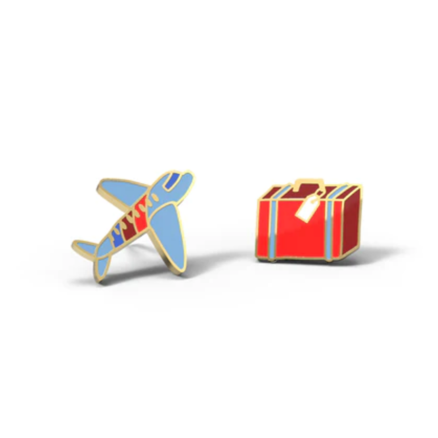 Airplane & Suitcase Earrings