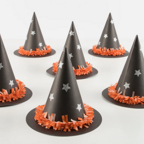 Festooning Witch Party Hats pk6