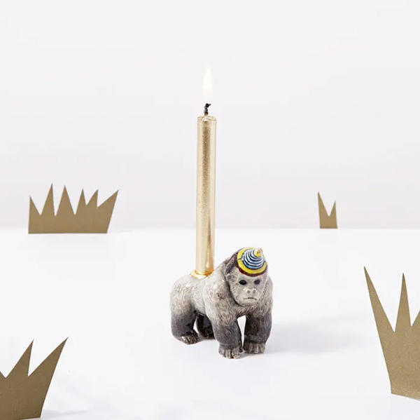 Porcelain Animal Cake Topper -gorilla