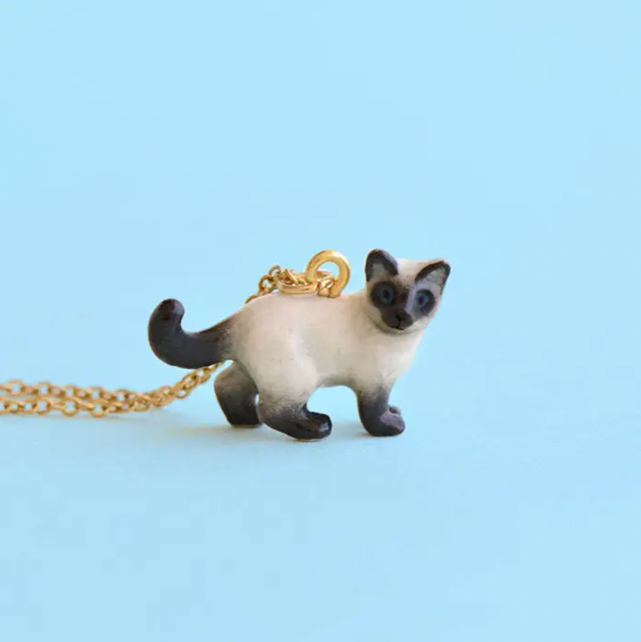 Siamese Cat Necklace