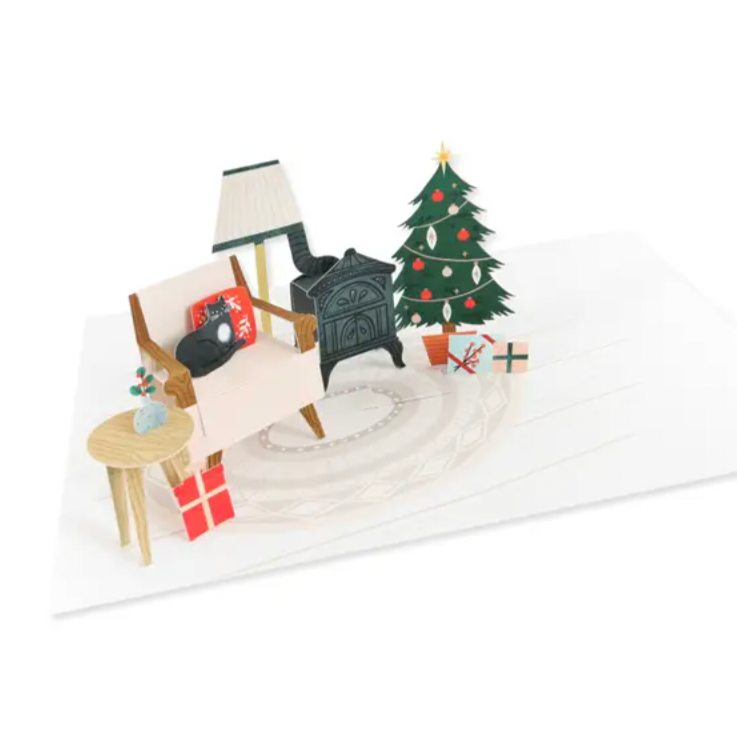 Cozy Dwelling: pop-out card -Christmas