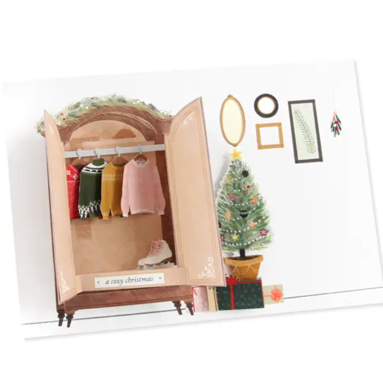 Sweaters: pop-out card -Christmas