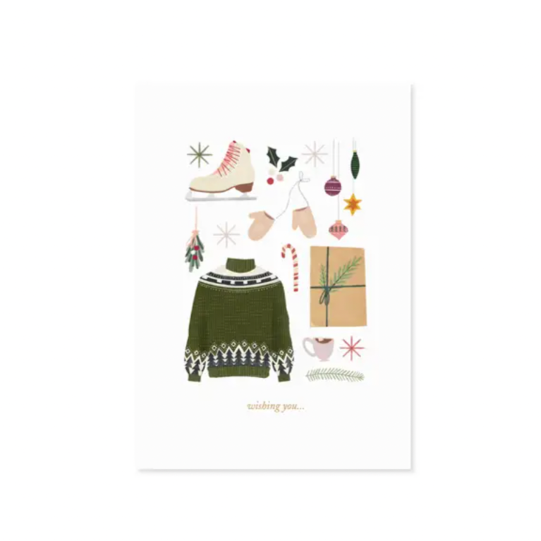 Sweaters: pop-out card -Christmas