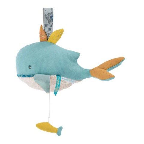 Josephine The Whale - Musical stroller/crib Toy and Lovie -0mos+