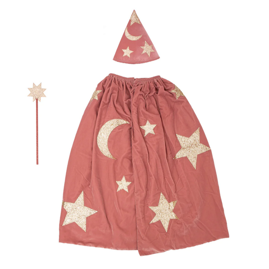 Pink Velvet Wizard Costume