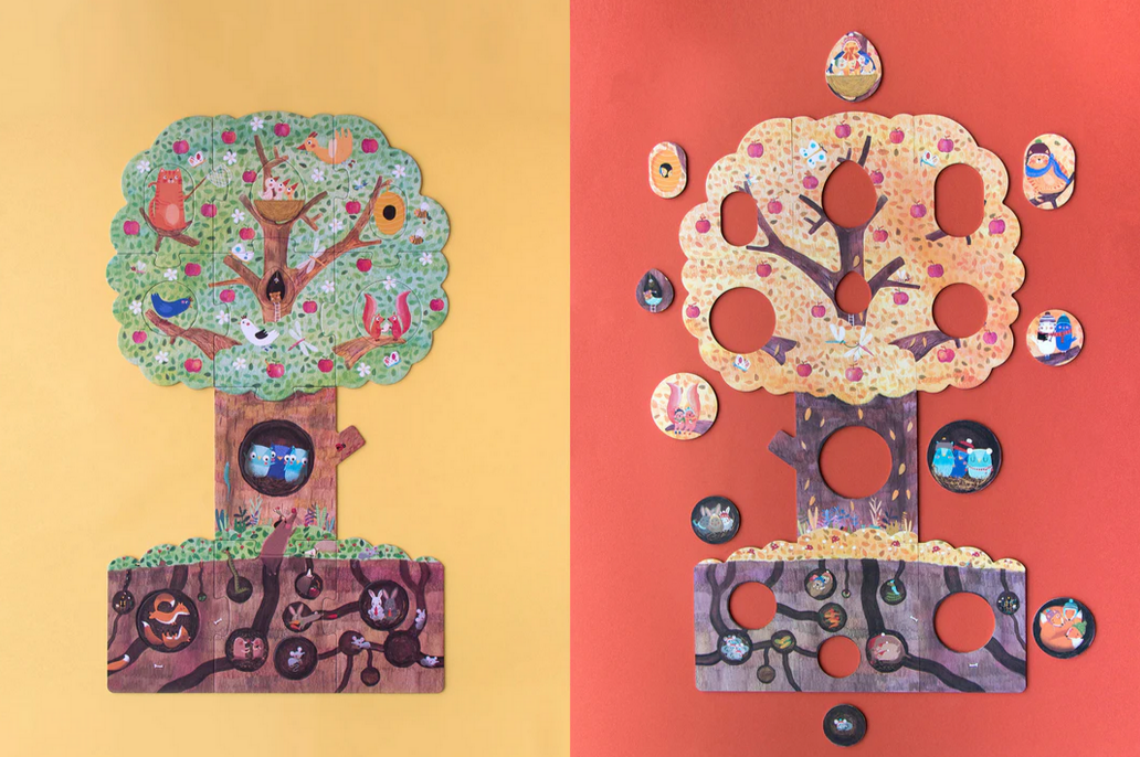 Mon Petit Pommier Reversible Puzzle - 20pcs