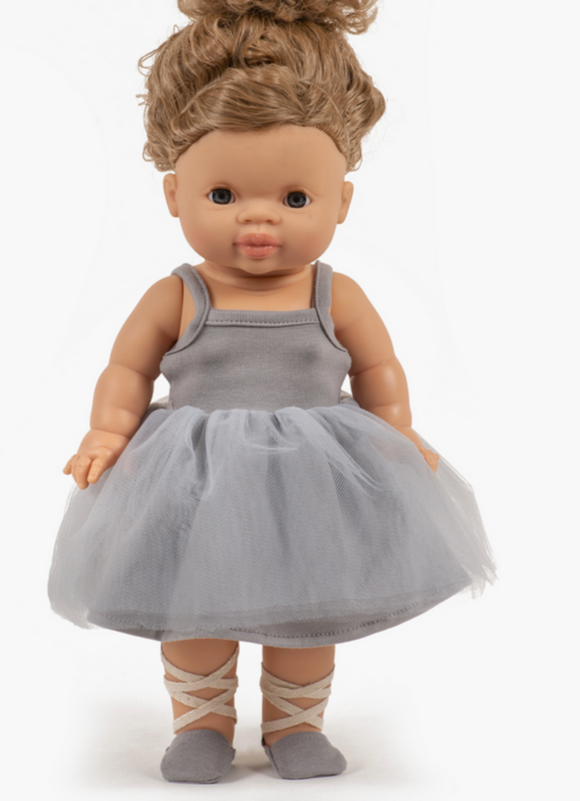 Minikane Grey Tutu Dress -34cm/13.5in dolls