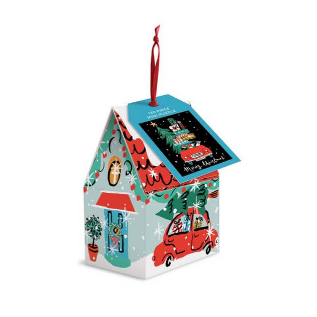 Christmas Car 130pcs Puzzle Ornament