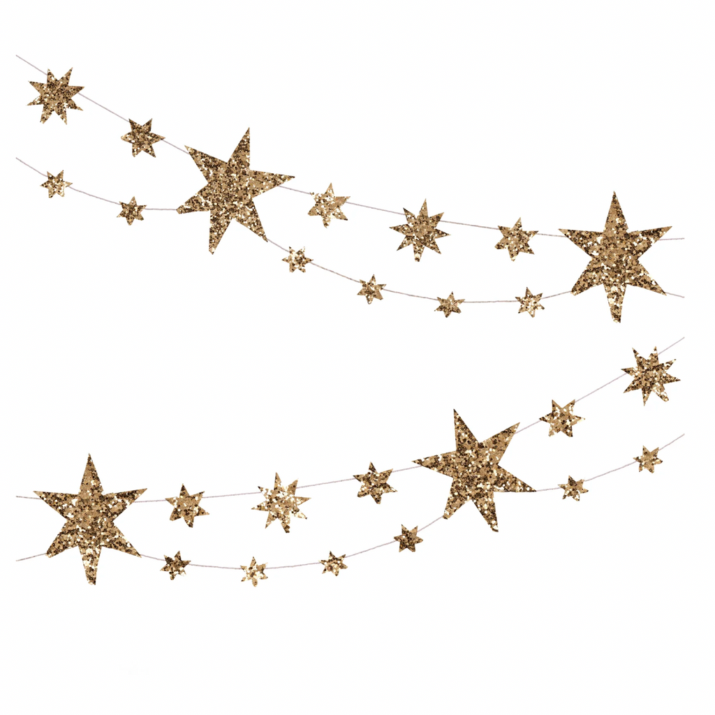Eco Glitter Stars Garland – TANTRUM