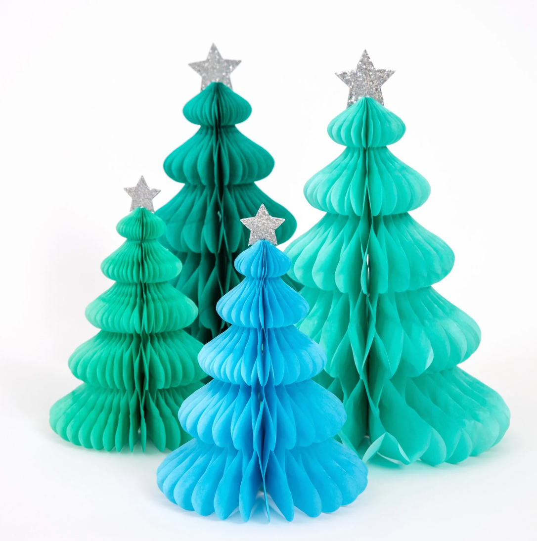 Rainbow Forest Honeycomb Decorations