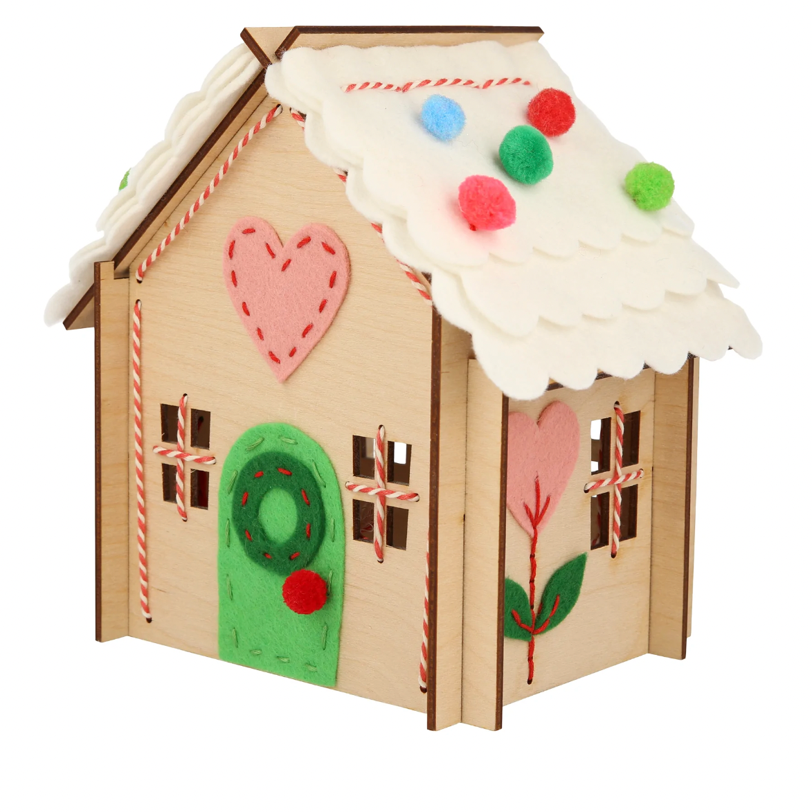 Wooden Embroidery Gingerbread House Kit (4-6yrs)