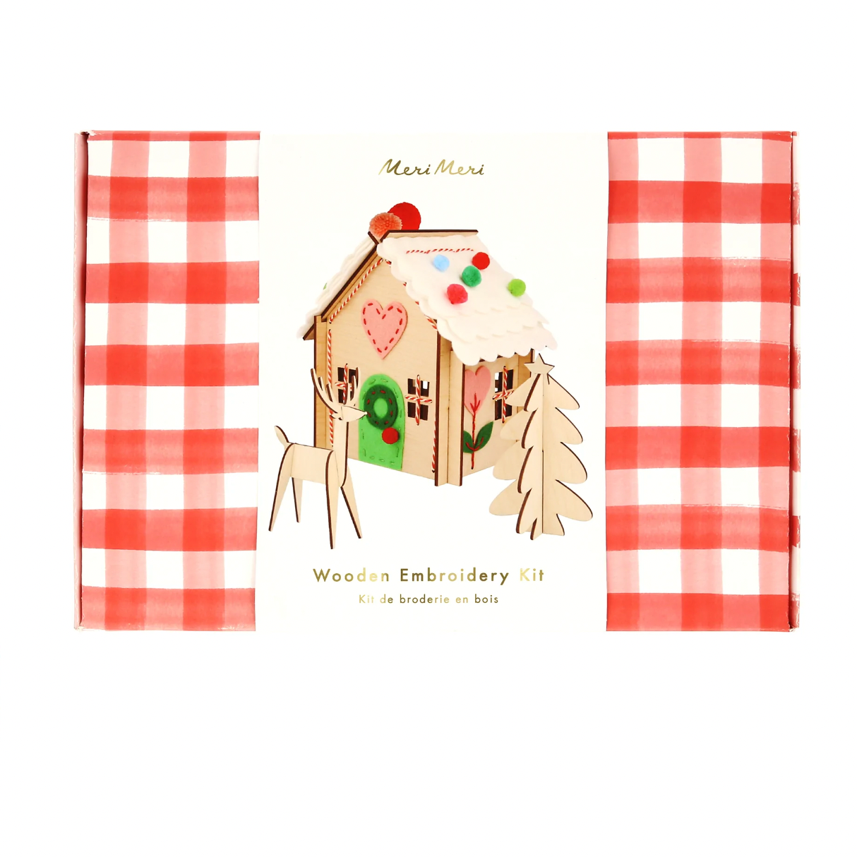 Wooden Embroidery Gingerbread House Kit (4-6yrs)