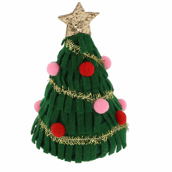 Big Christmas Tree Hair Clip