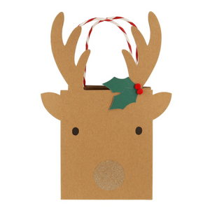 Small Reindeer Gift Bags -pk2