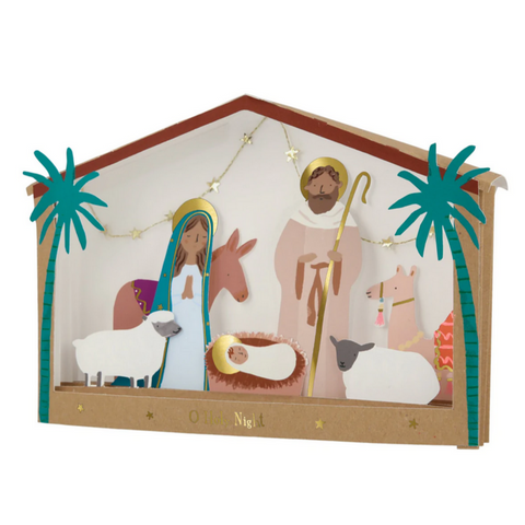 Nativity Diorama Card - Christmas