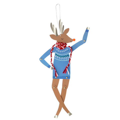 Reindeer Dancing Ornament Card - Christmas