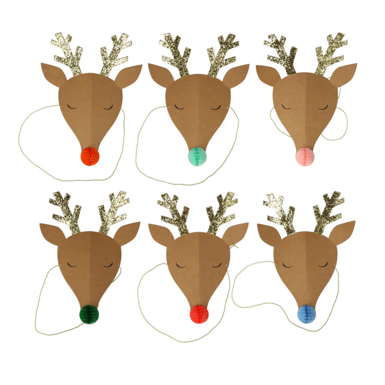 Reindeer Party Hats (6pk)