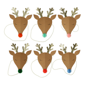 Reindeer Party Hats -pk6